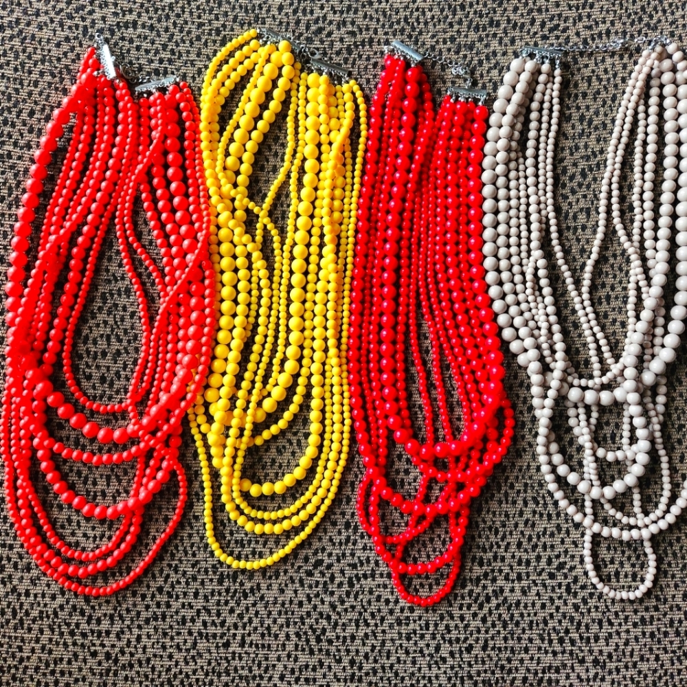 Large Multi-strand Necklace